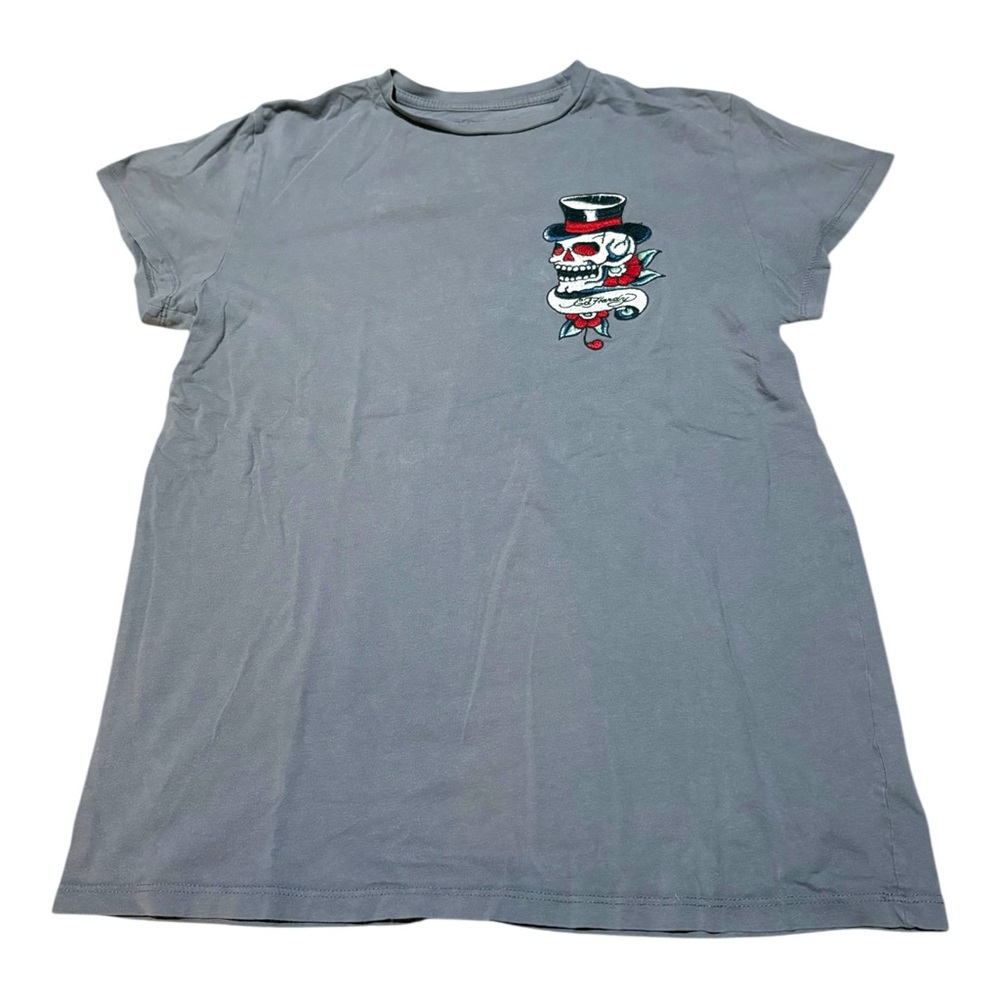 Ed Hardy Grey Graphic Tee